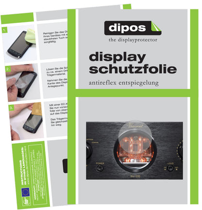 Matte Displayschutzfolie von dipos passend für Vincent SV-200, präziser Zuschnitt und blasenfrei montiert