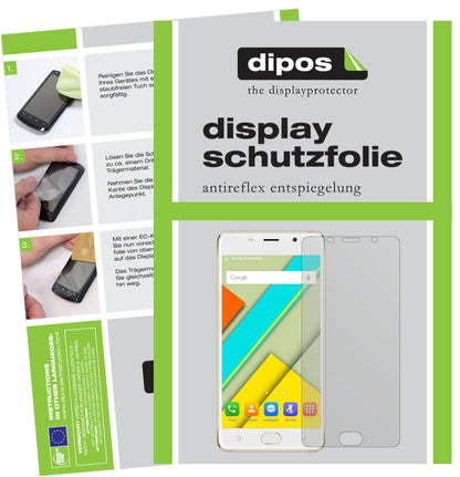 Matte Displayschutzfolie von dipos passend für ViVK R9s 2017, präziser Zuschnitt und blasenfrei montiert