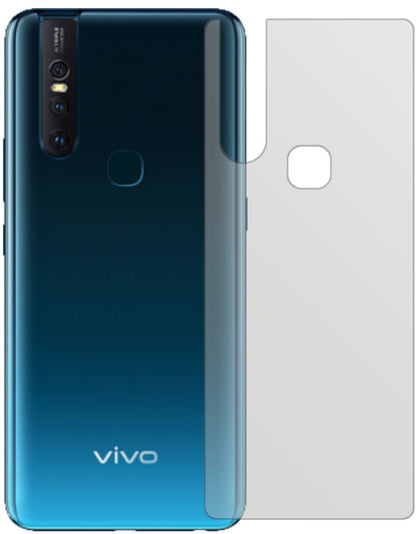 Matte Displayschutzfolie von dipos passend für Vivo S1 Rückseite, präziser Zuschnitt und blasenfrei montiert