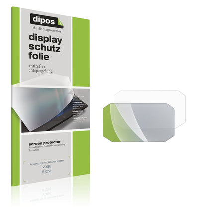 Matte Displayschutzfolie von dipos passend für VOGE R125S, präziser Zuschnitt und blasenfrei montiert