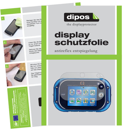 Matte Displayschutzfolie von dipos passend für Vtech Kidizoom Touch 5.0, präziser Zuschnitt und blasenfrei montiert