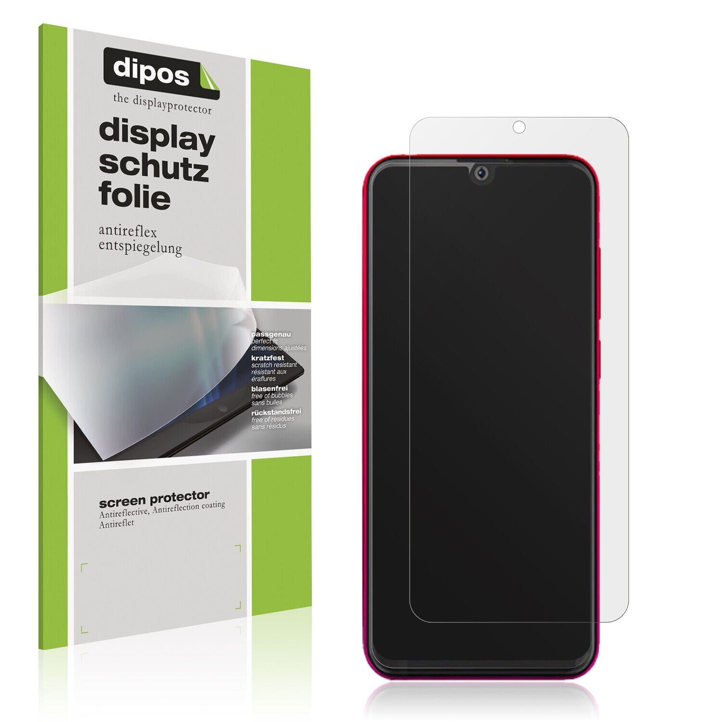 Matte Displayschutzfolie von dipos passend für Walton Primo N5, präziser Zuschnitt und blasenfrei montiert