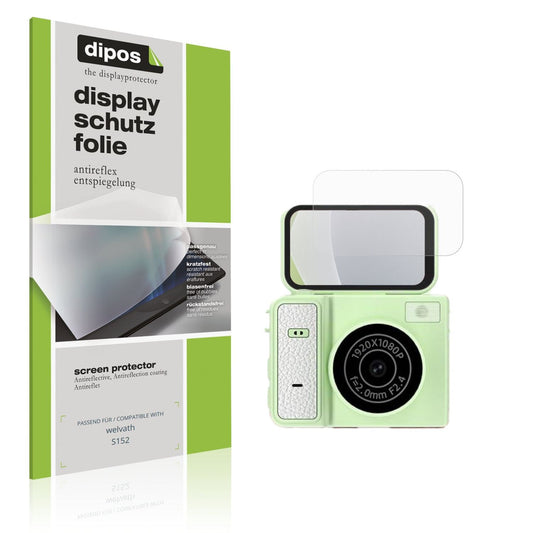 Matte Displayschutzfolie von dipos passend für welvath S152, präziser Zuschnitt und blasenfrei montiert