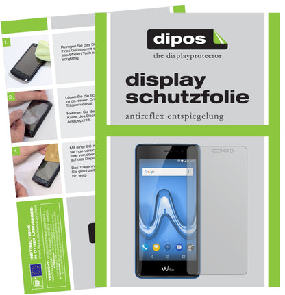 Matte Displayschutzfolie von dipos passend für Wiko Tommy 2 Plus, präziser Zuschnitt und blasenfrei montiert