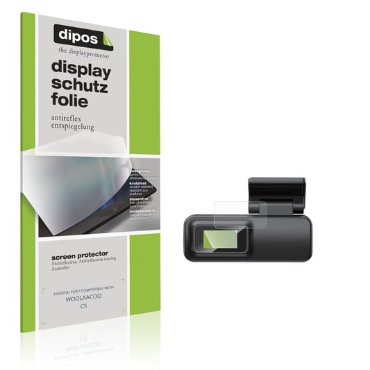 Matte Displayschutzfolie von dipos passend für WOOLAACOO C5, präziser Zuschnitt und blasenfrei montiert