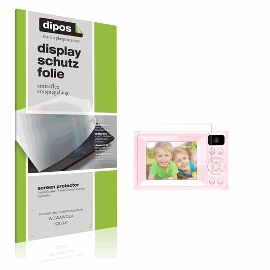 Matte Displayschutzfolie von dipos passend für WOWAWOLA KZ03-P, präziser Zuschnitt und blasenfrei montiert