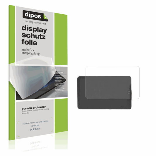 Matte Displayschutzfolie von dipos passend für Xhorse Dolphin II, präziser Zuschnitt und blasenfrei montiert