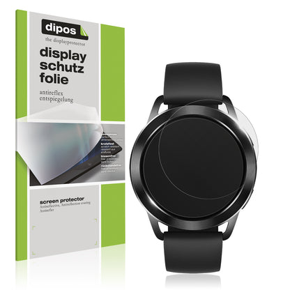 Matte Displayschutzfolie von dipos passend für Xiaomi Watch S3, präziser Zuschnitt und blasenfrei montiert