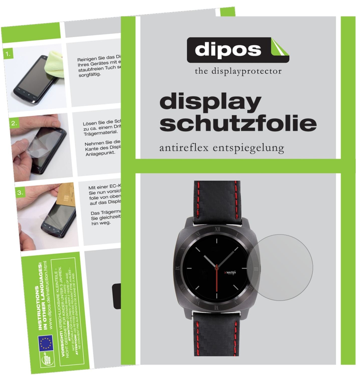 Matte Displayschutzfolie von dipos passend für Xlyne Nara XW Pro, präziser Zuschnitt und blasenfrei montiert
