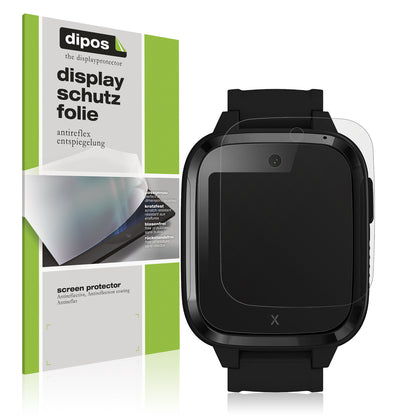 Matte Displayschutzfolie von dipos passend für XPLORA Kidzi Smartwatch, präziser Zuschnitt und blasenfrei montiert