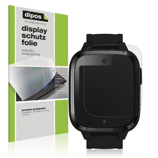 Matte Displayschutzfolie von dipos passend für XPLORA Kidzi Smartwatch, präziser Zuschnitt und blasenfrei montiert