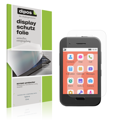 Matte Displayschutzfolie von dipos passend für Xplora One, präziser Zuschnitt und blasenfrei montiert