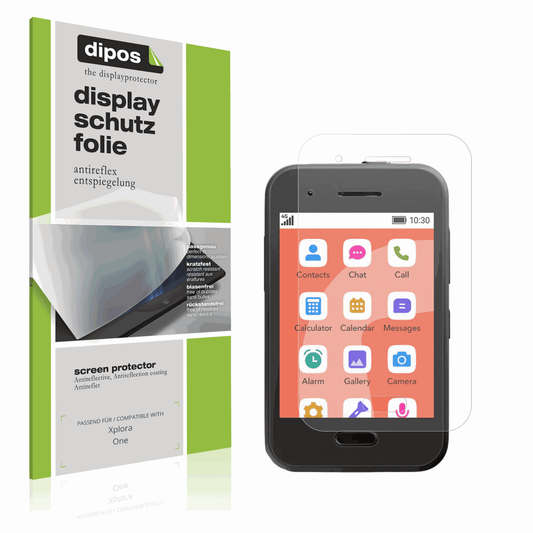 Matte Displayschutzfolie von dipos passend für Xplora One, präziser Zuschnitt und blasenfrei montiert