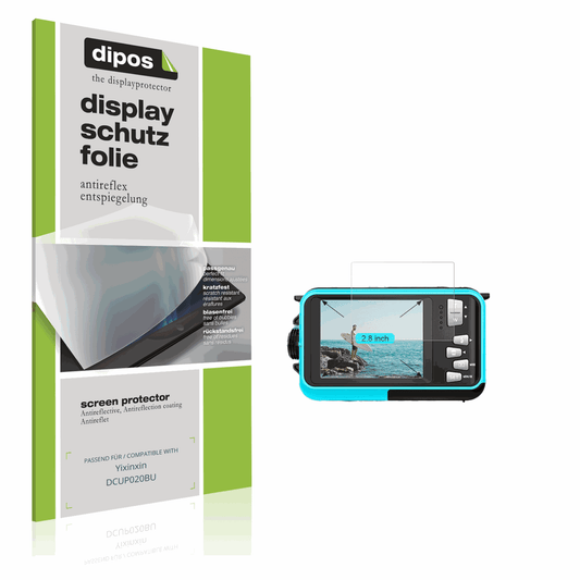 Matte Displayschutzfolie von dipos passend für Yixinxin DCUP020BU, präziser Zuschnitt und blasenfrei montiert