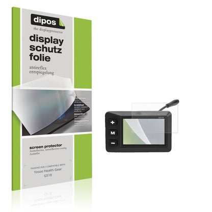 Matte Displayschutzfolie von dipos passend für Yosoo Health Gear G518, präziser Zuschnitt und blasenfrei montiert