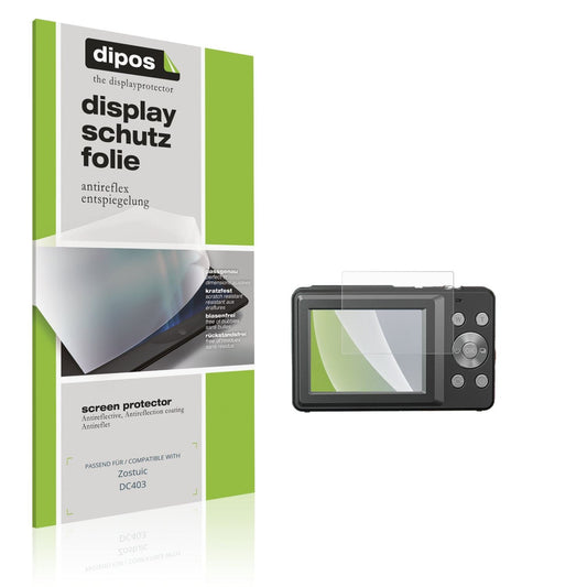 Matte Displayschutzfolie von dipos passend für Zostuic DC403, präziser Zuschnitt und blasenfrei montiert