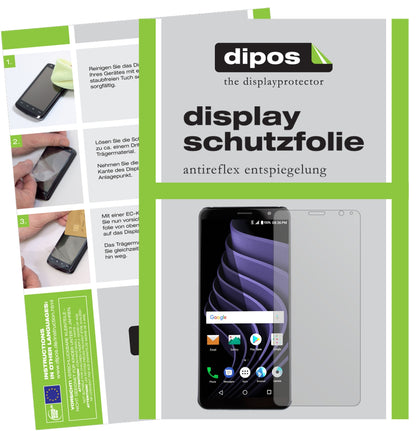 Matte Displayschutzfolie von dipos passend für ZTE Blade Max View, präziser Zuschnitt und blasenfrei montiert