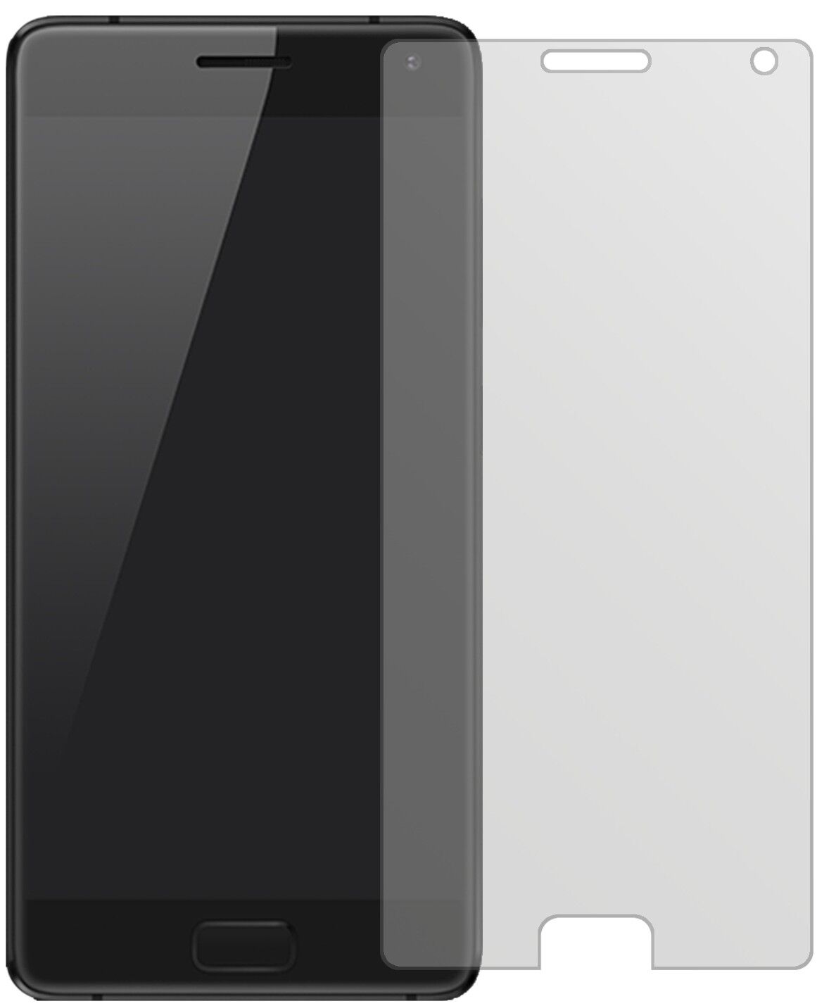Matte Displayschutzfolie von dipos passend für ZUK Z2 Pro, präziser Zuschnitt und blasenfrei montiert