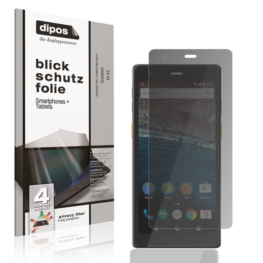 Blickschutzfolie von dipos passend für Scorpion 6x V2, präziser Zuschnitt und blasenfrei montiert