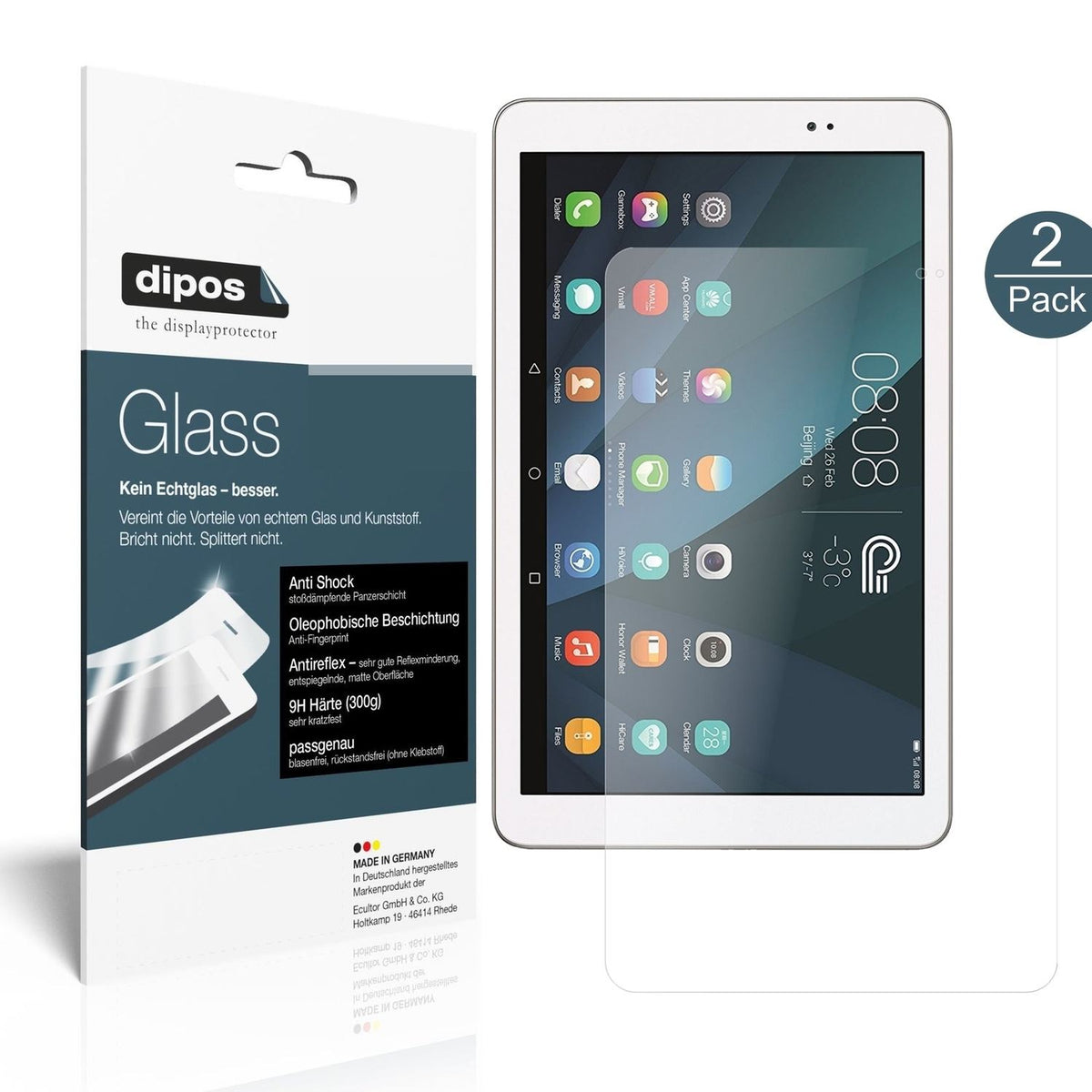 9H Matte Screen Protector for Huawei MediaPad T1 10 Inch – Anti-Glare, Shatterproof