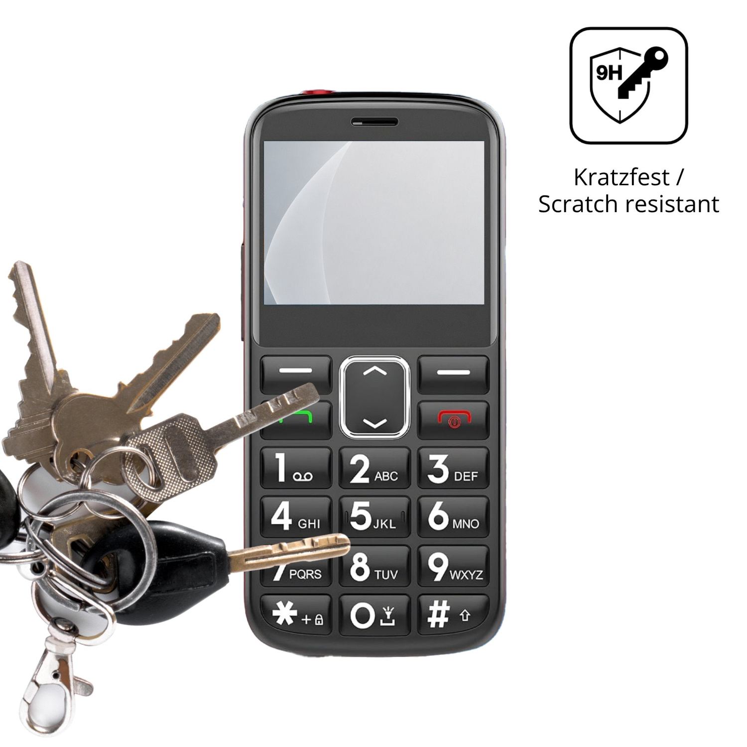 dipos Displayschutz für Senzo Z1, mattierte Oberfläche, robuste Festigkeit und perfekte Passform