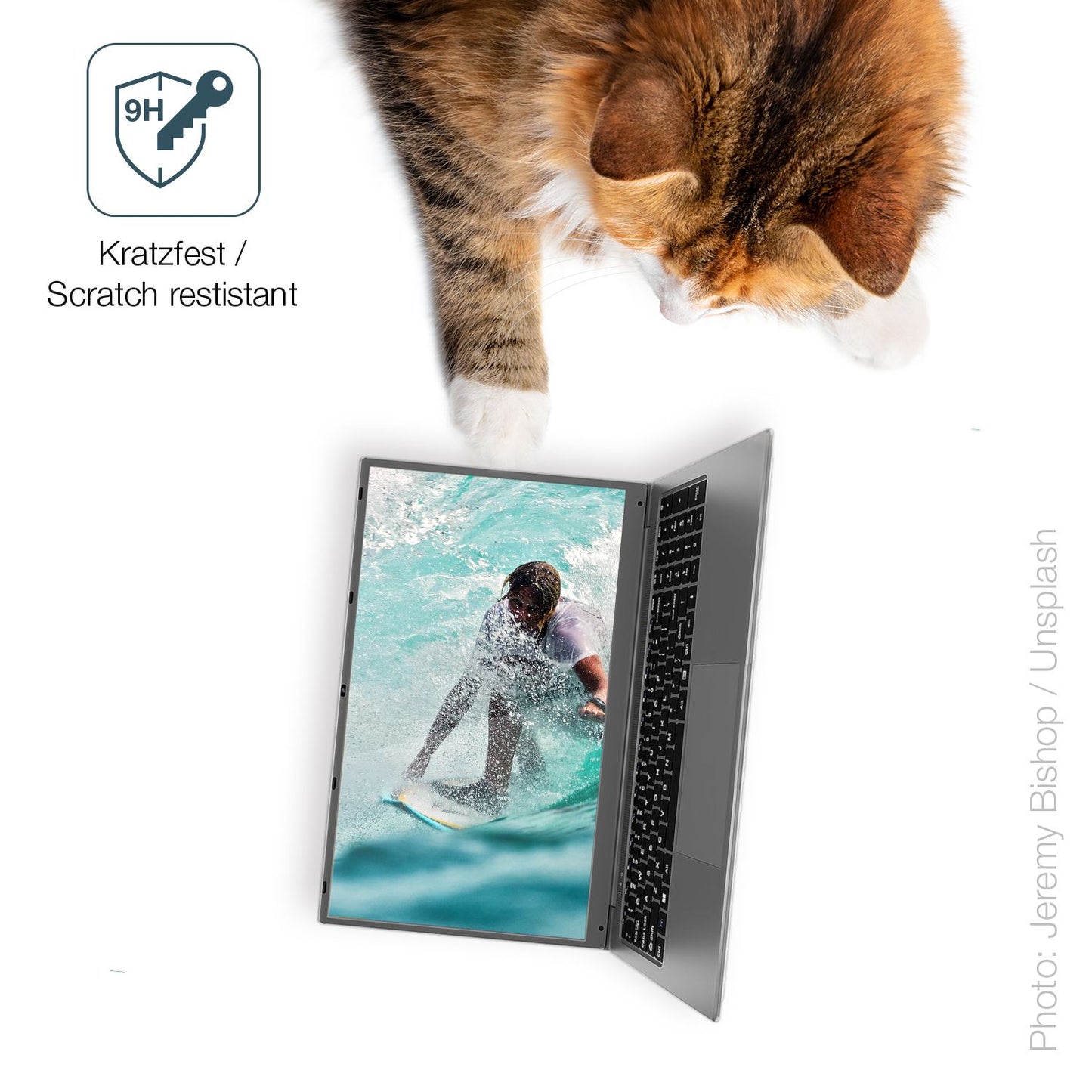 dipos Displayschutz für SGIN 17 Zoll 8GB RAM, transparente Oberfläche, perfekte Passform auch für die Rundungen