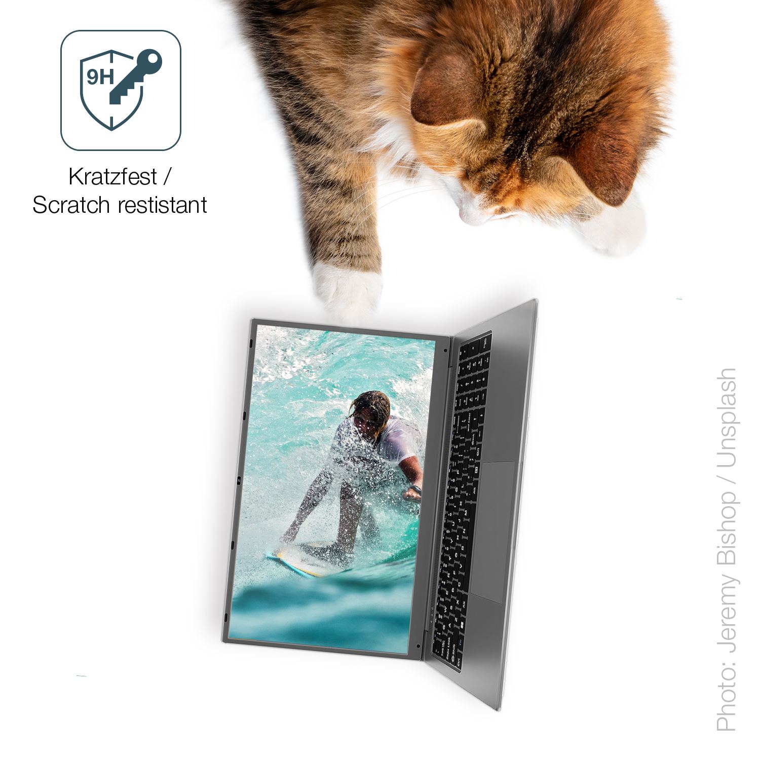 dipos Displayschutz für SGIN 17 Zoll 8GB RAM, transparente Oberfläche, perfekte Passform auch für die Rundungen