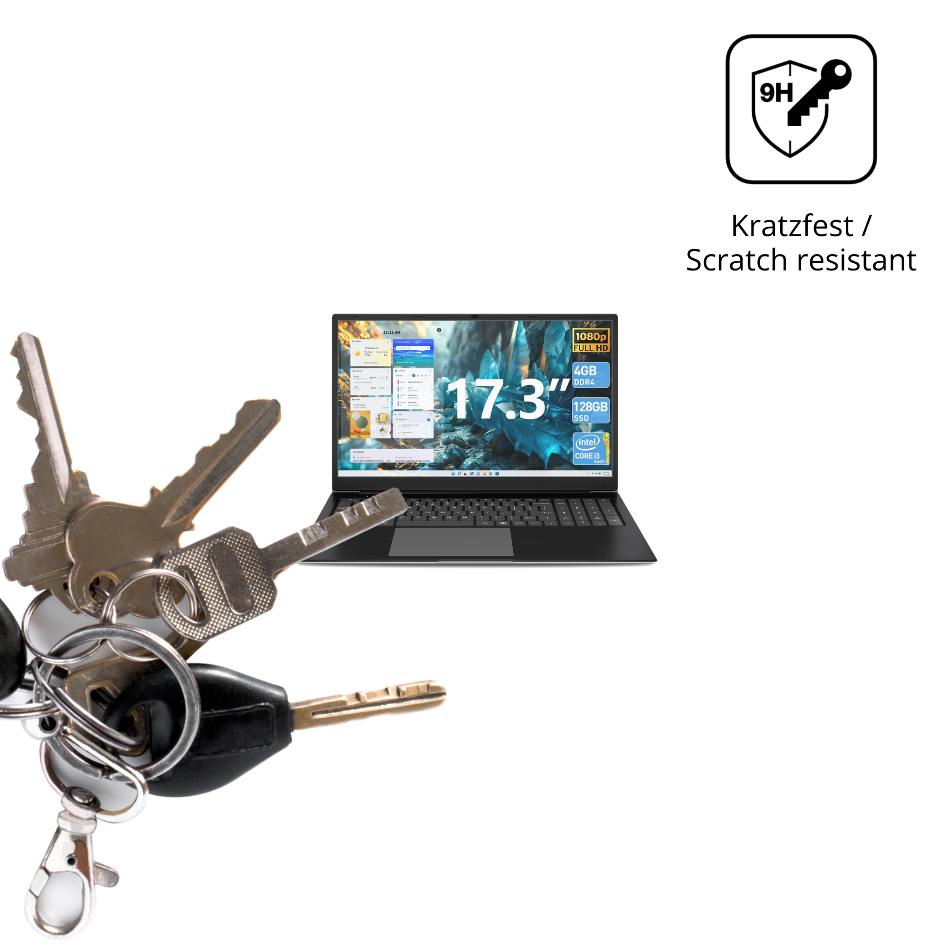 dipos Displayschutz für SGIN M17S, mattierte Oberfläche, robuste Festigkeit und perfekte Passform