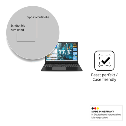 Schutzglasfolie mit optimaler Passform, zur Verwendung mit Hüllen geeignet