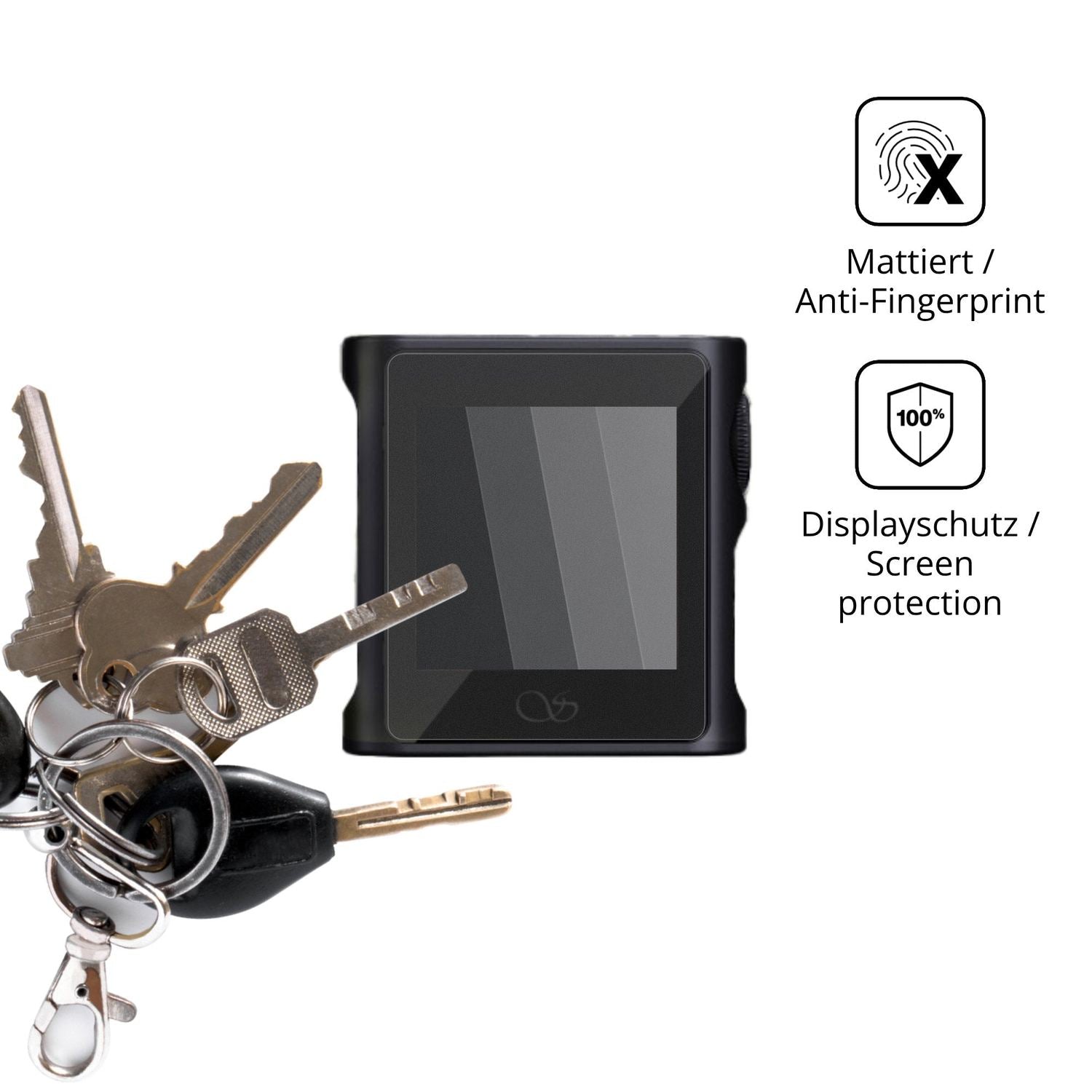 dipos Displayschutz für Shanling M0S, mattierte Oberfläche, Blickschutzfilter und perfekter Passform