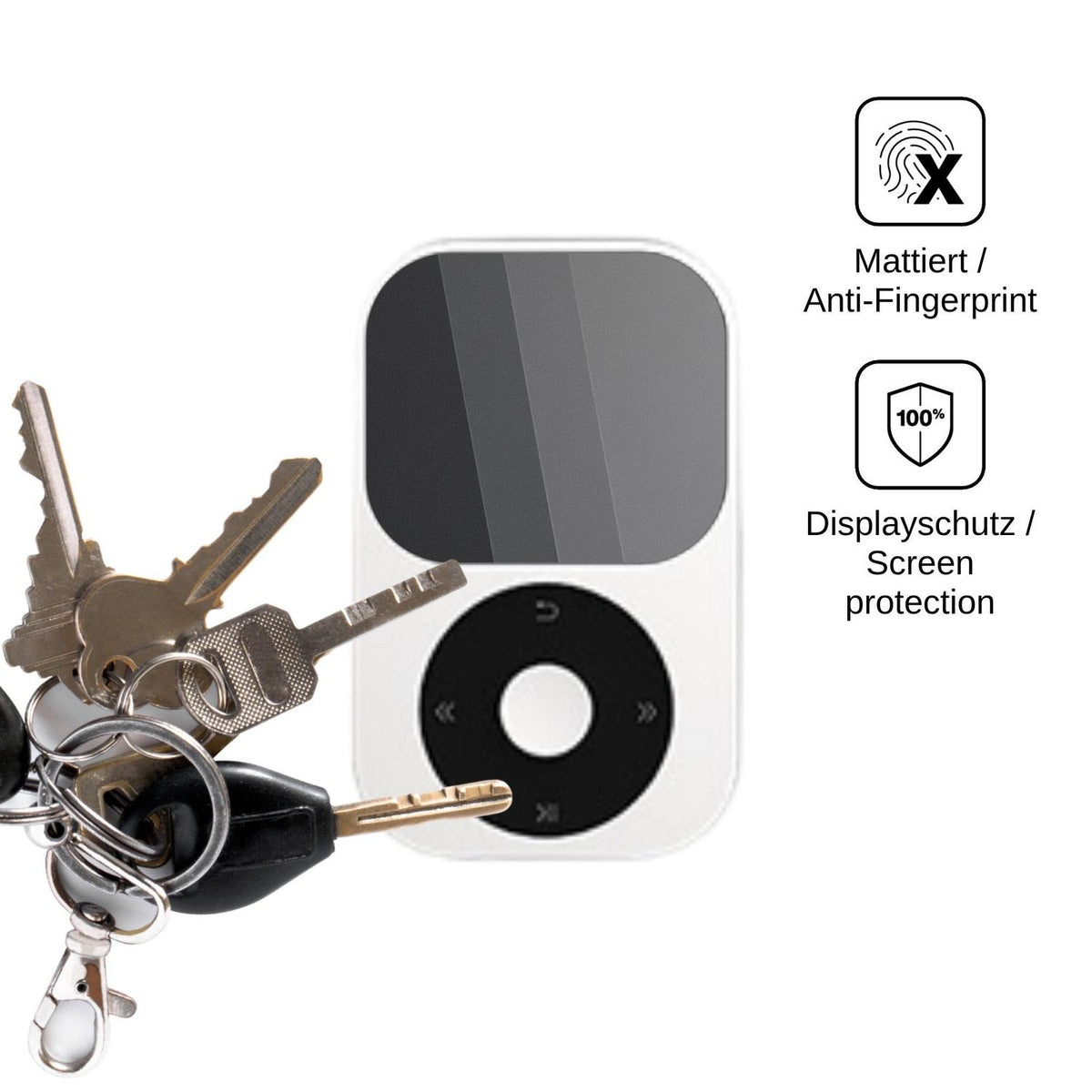 Screen Protector for Shanling Q II Privacy Filter 4-Way Protection dipos