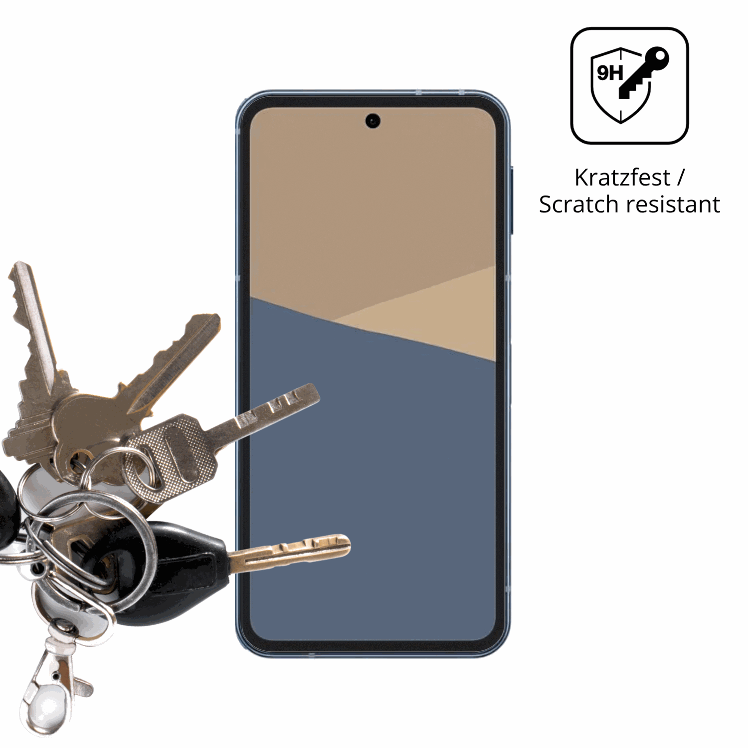 dipos Displayschutz für sharpaquos sense 10, mattierte Oberfläche, robuste Festigkeit und perfekte Passform