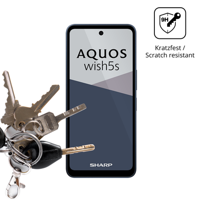dipos Displayschutz für Sharp Aquos wish5s, transparente Oberfläche, perfekte Passform auch für die Rundungen