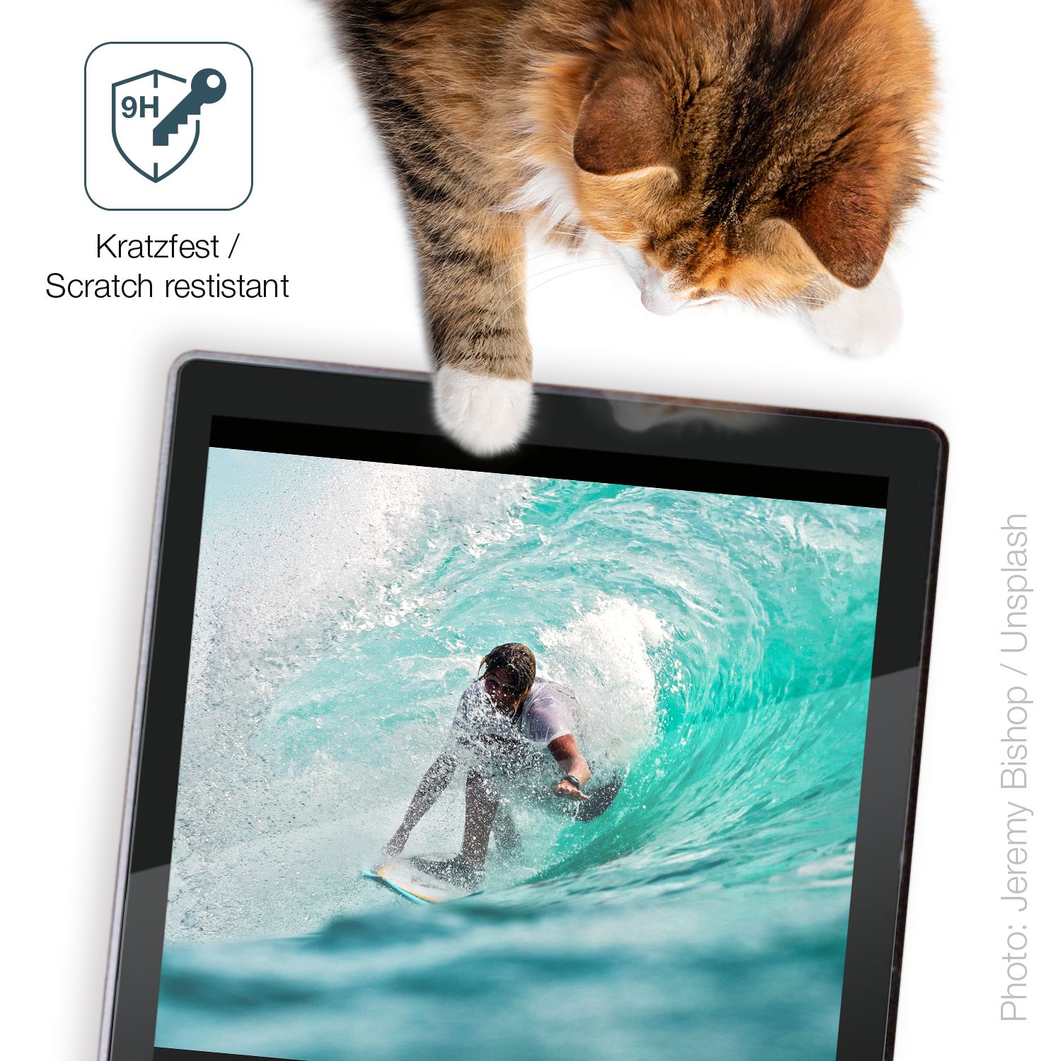 dipos Displayschutz für Shelly Wall Display, transparente Oberfläche, perfekte Passform auch für die Rundungen