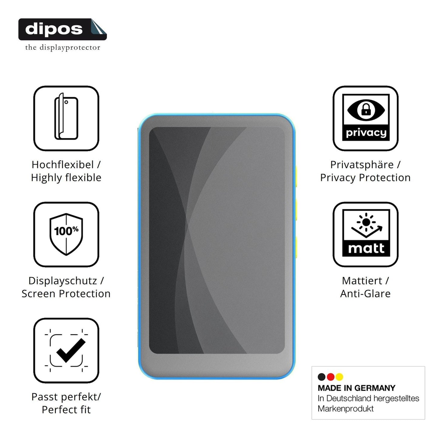 Flexible TPU-Folie passend zugeschnitten für joliker M4S V2.0, mit Privatsphäre-Schutz durch Sichtschutz-Folie