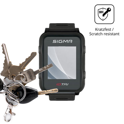 dipos Displayschutz für SIGMA iD.TRI, mattierte Oberfläche, robuste Festigkeit und perfekte Passform