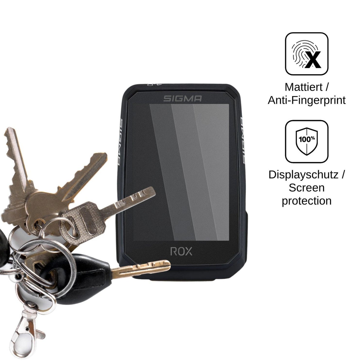 Screen Protector for Sigma ROX 4.0 Endurance Privacy Filter 4-Way Protection dipos