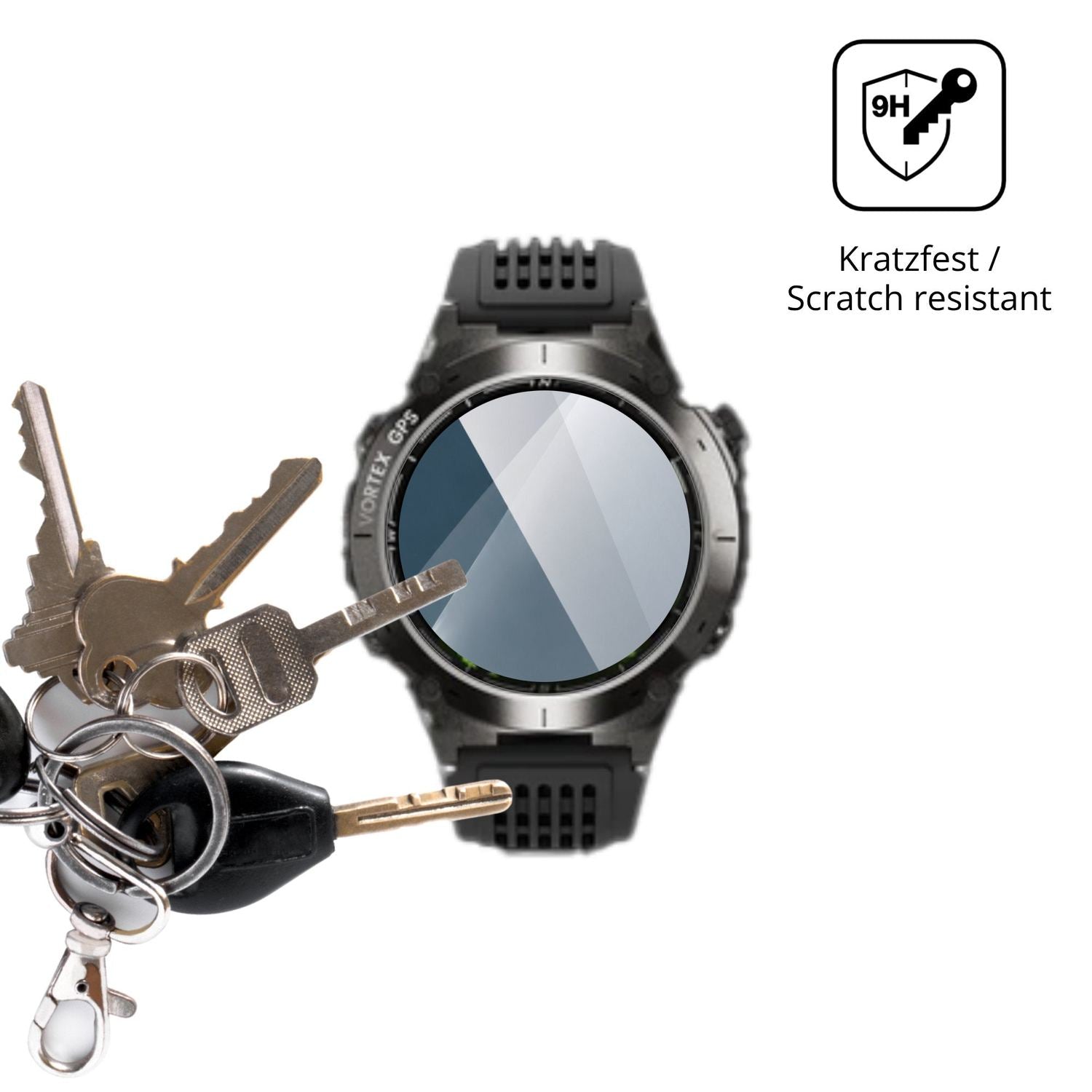 dipos Displayschutz für Siltcon Vortex SI162, transparente Oberfläche, perfekte Passform auch für die Rundungen