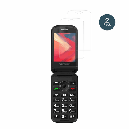 2x Screen Protector for Simvalley Mobile XL-970 matte Flexible Glass 9H dipos