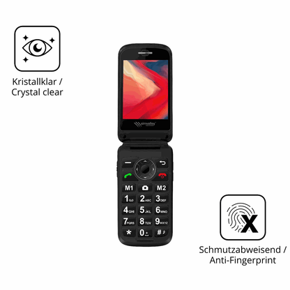 2x Screen Protector for Simvalley Mobile XL-970 Flexible Glass 9H dipos