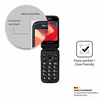 2x Screen Protector for Simvalley Mobile XL-970 Flexible Glass 9H dipos