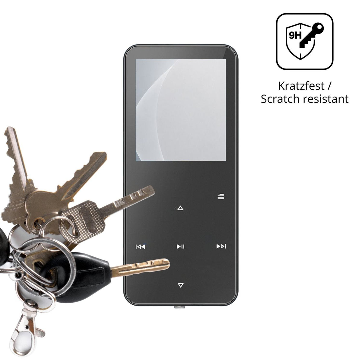 dipos Displayschutz für Skibiles CMP3-MYG01, mattierte Oberfläche, robuste Festigkeit und perfekte Passform