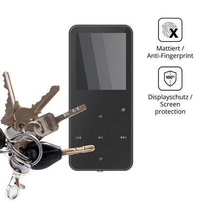 dipos Displayschutz für Skibiles CMP3-MYG01, mattierte Oberfläche, Blickschutzfilter und perfekter Passform