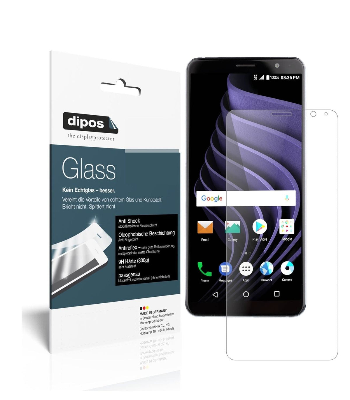 Screen Protector for I ZTE Blade Max View I matte I Flexible Glass 9H dipos