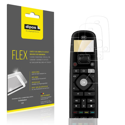 Klare Displayschutzfolie von dipos passend für Sofabaton U2, 100% Displayabdeckung und blasenfreie Montage