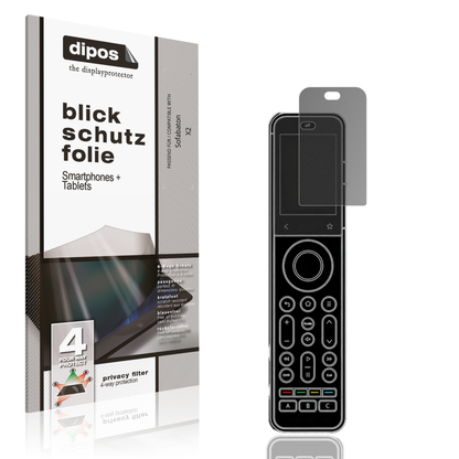 Blickschutzfolie von dipos passend für Sofabaton X2, präziser Zuschnitt und blasenfrei montiert