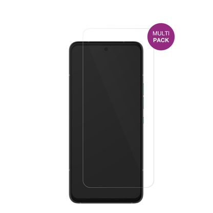 SolanaSaga Smartphone mit aufgebrachter dipos Displayschutzfolie, glasklare Darstellung ohne Einschränkungen