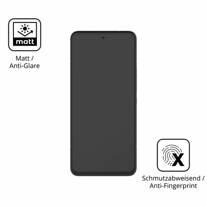 9H Hartbeschichtete, flexible Folie passend zugeschnitten für Solana Saga Smartphone