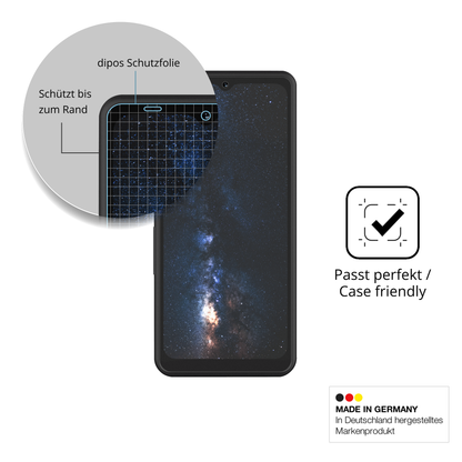 Schutzglasfolie mit optimaler Passform, zur Verwendung mit Hüllen geeignet