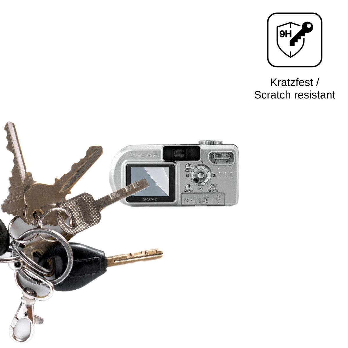 2x Screen Protector for Sony Cyber-Shot DSC-P8 matte Flexible Glass 9H dipos